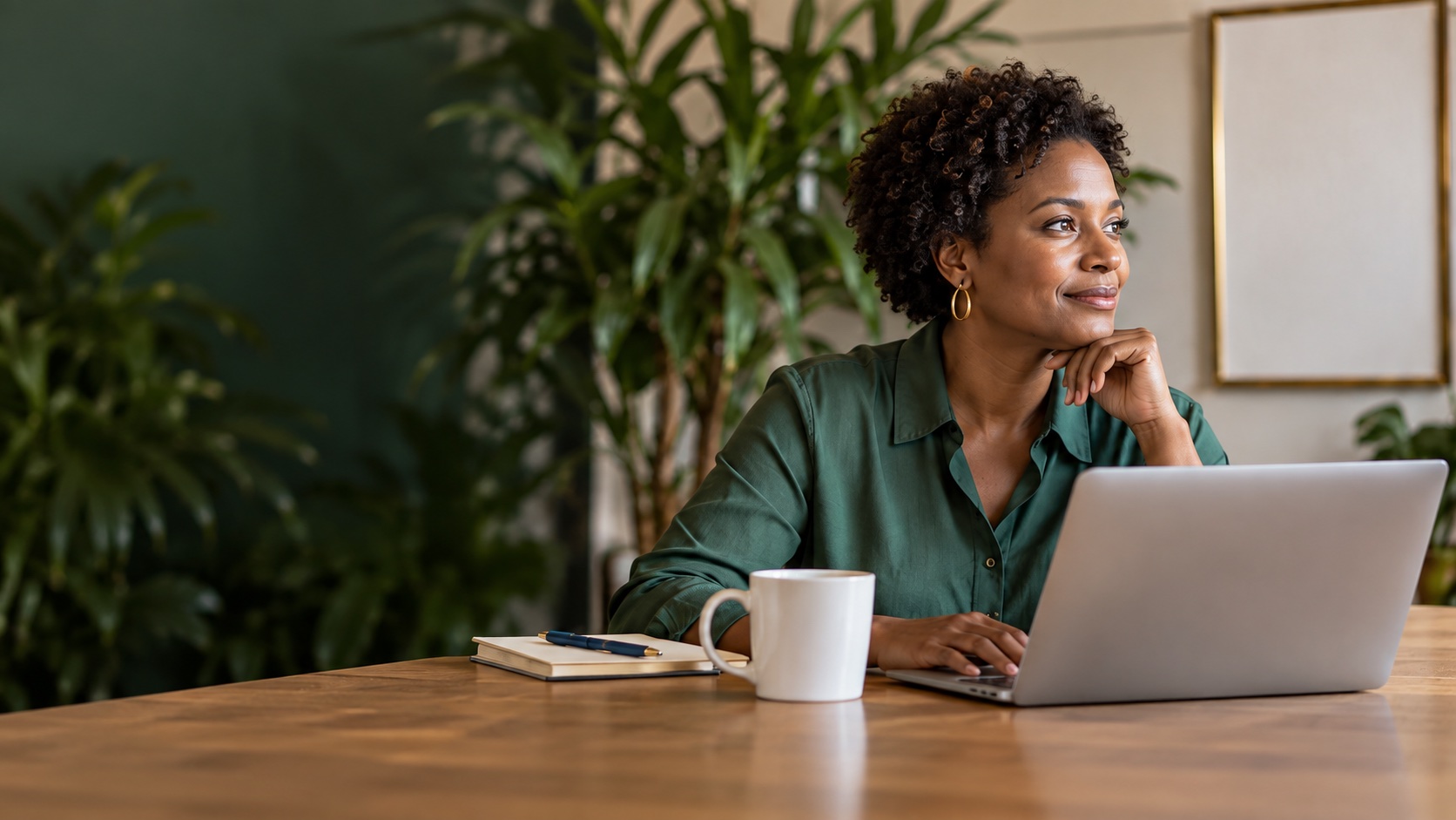 A Saint Lucia business owner reviewing her SafeDocs pricing options